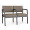 Lesro Lenox 2 Seat Tandem Seating W/ Arm, 43.5 in W 24.5 in L 32 in H LS2103 - alternate 1